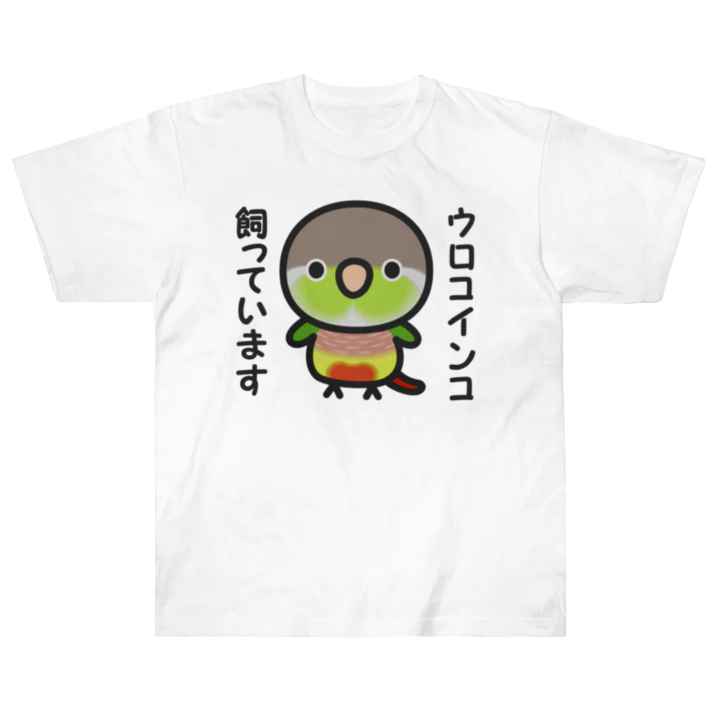 いんこ屋堂のウロコインコ飼っています（パイナップル） Heavyweight T-Shirt