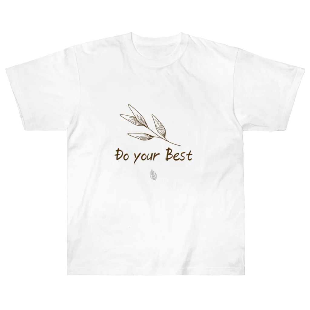 ojisan shop [한국인아저씨]の「Do your best」文字コンテンツ ヘビーウェイトTシャツ