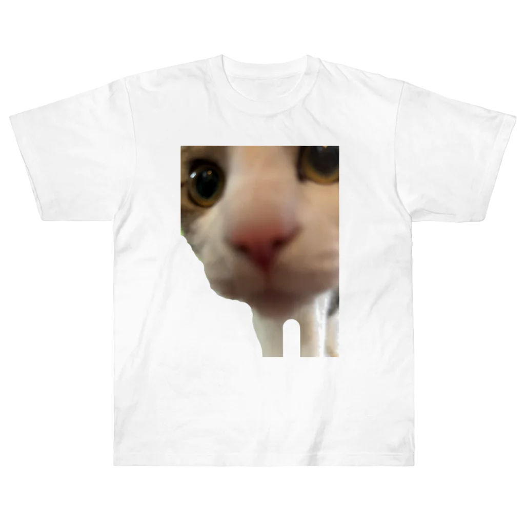 いやし猫　ふぁにーきゃっとのいやし猫　無限ちゃん Heavyweight T-Shirt