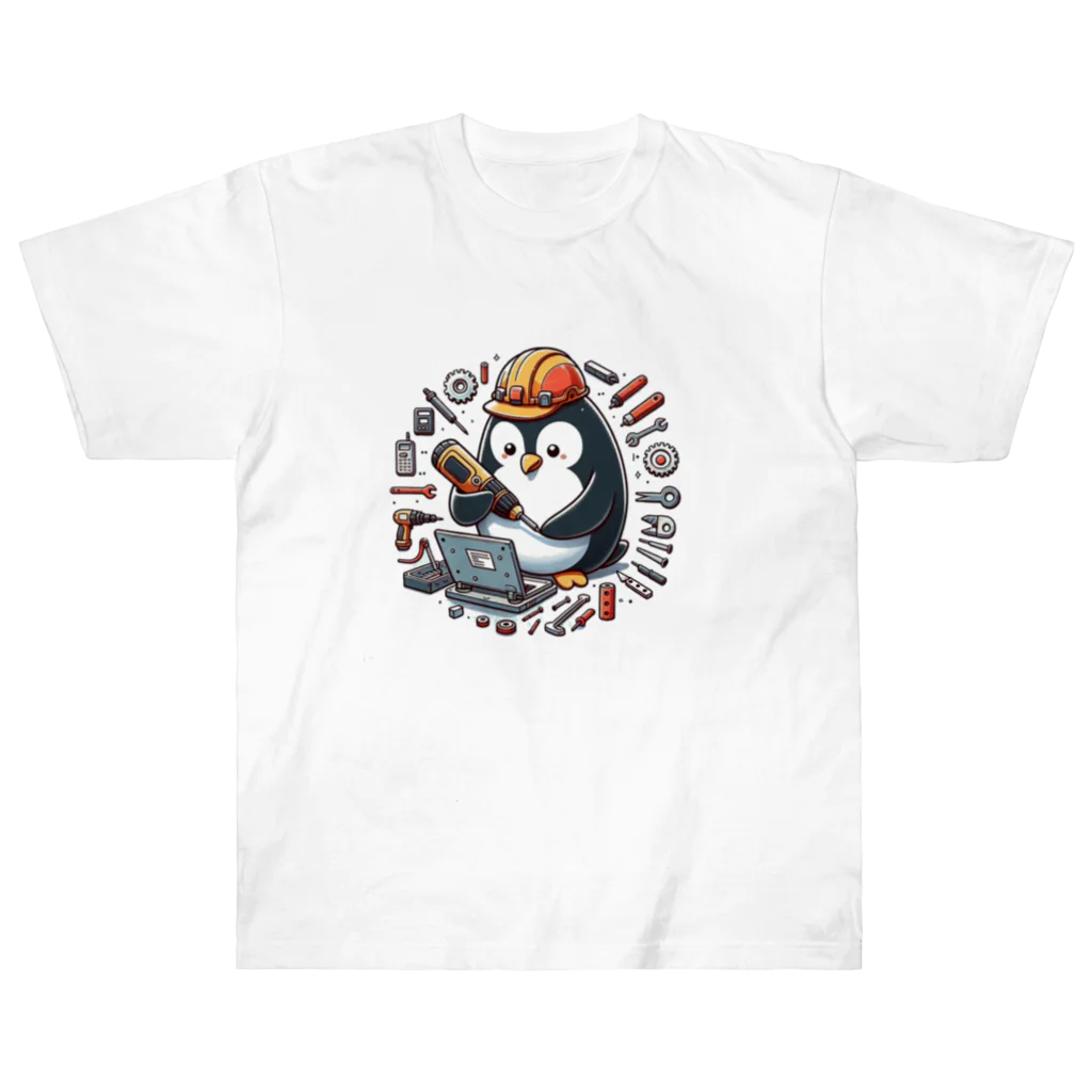 ちょこりっちの働くペンギン Heavyweight T-Shirt