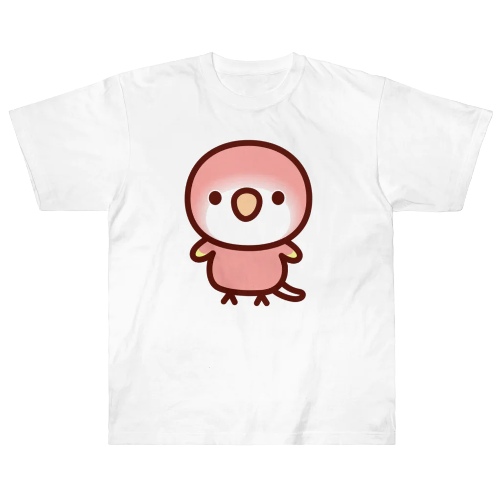 いんこ屋堂のアキクサインコ（ルビノー） ヘビーウェイトTシャツ