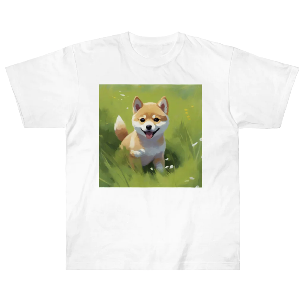 REINA-MAの柴犬 ヘビーウェイトTシャツ