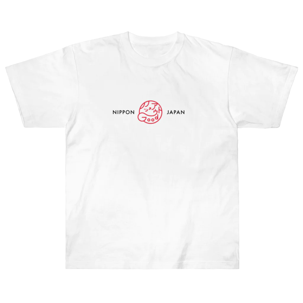 knockoutgoodのLogo_NIPPON-JAPAN Heavyweight T-Shirt