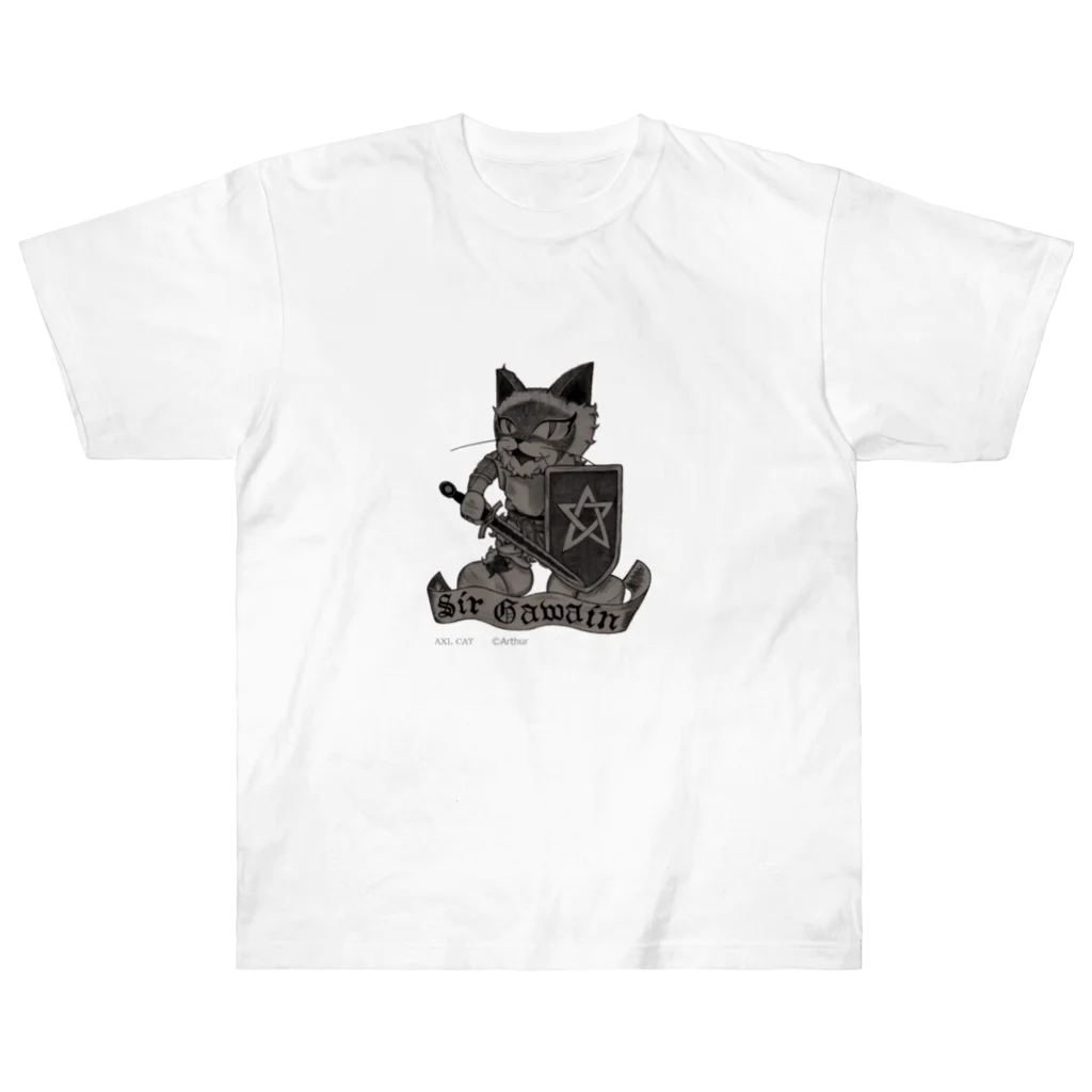 AXL CATのガウェイン (AXL CAT) ヘビーウェイトTシャツ