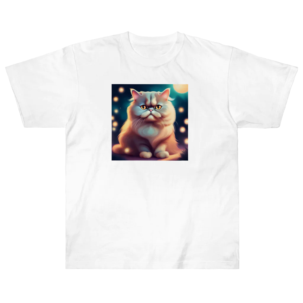 レモングラスのごきげんなペルシャ猫 Heavyweight T-Shirt