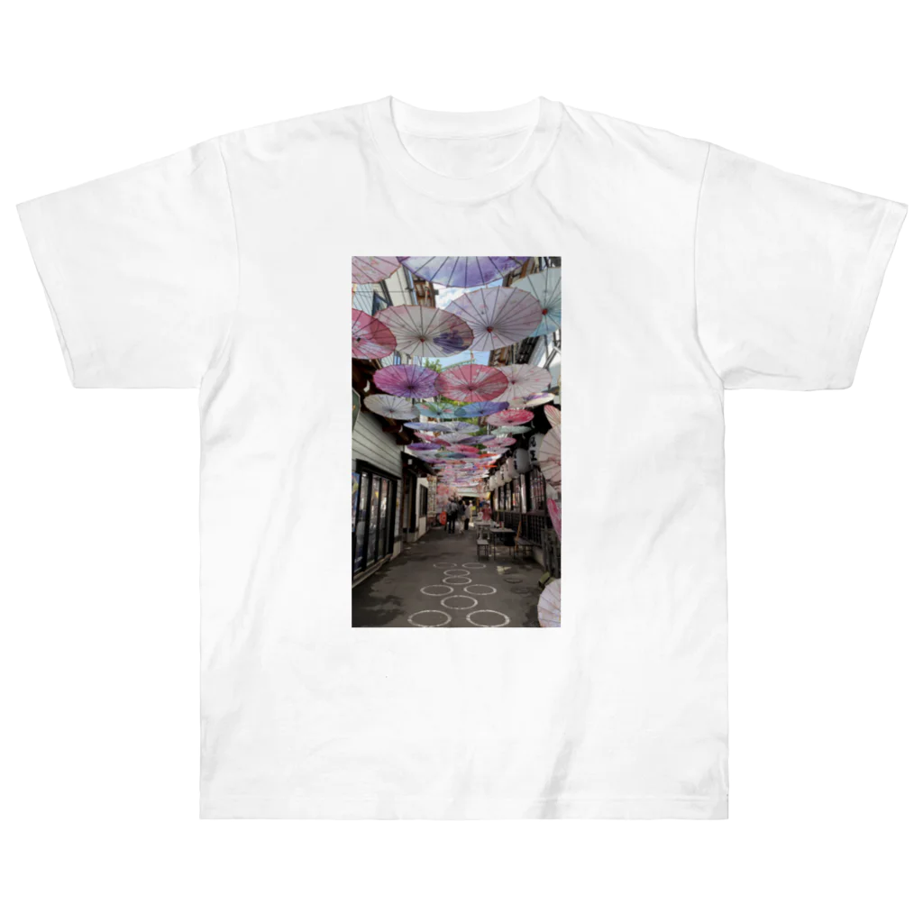 日常をのぞき見してみるの小樽 出世前広場 写真 ヘビーウェイトTシャツ