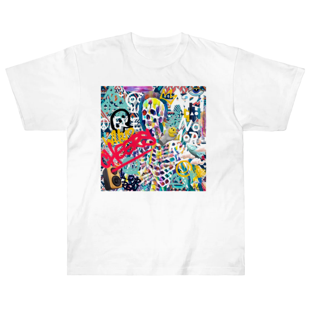 なちゅ楽ライフKAZOKUNOKISEKIのGAIKOTSU～RyokonishiNFT SELPHY ヘビーウェイトTシャツ