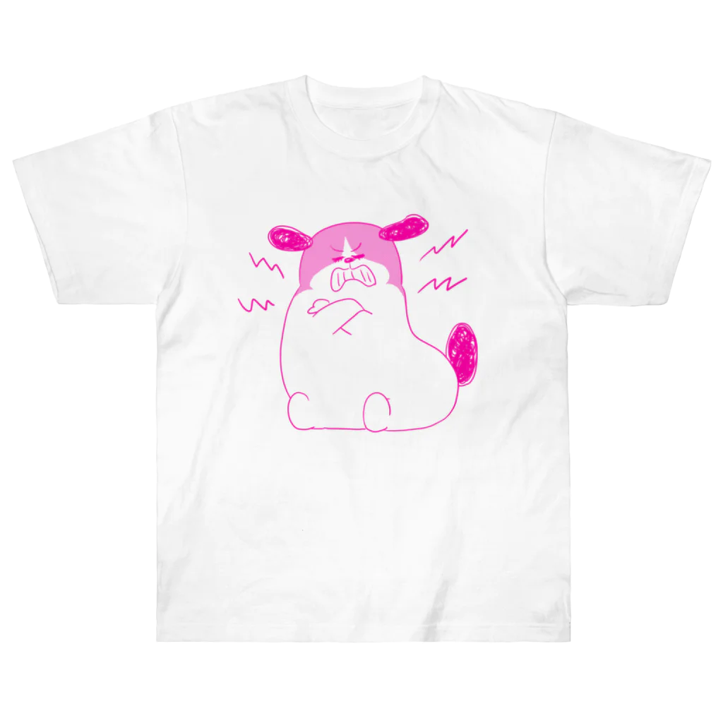 マツバラのもじゃまる歯ぎしり　濃いピンク Heavyweight T-Shirt