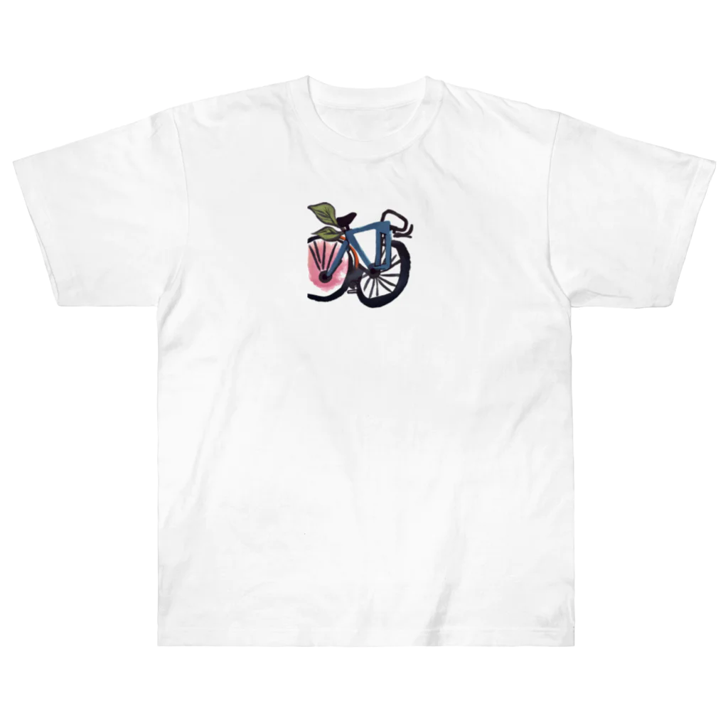 73shopの自転車イラスト ヘビーウェイトTシャツ