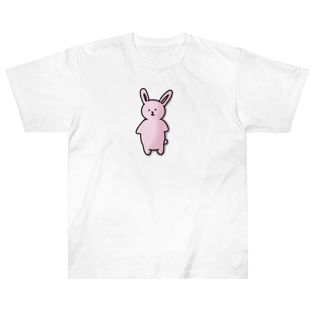 みつまめこshopのポテっとうさぎ ヘビーウェイトTシャツ