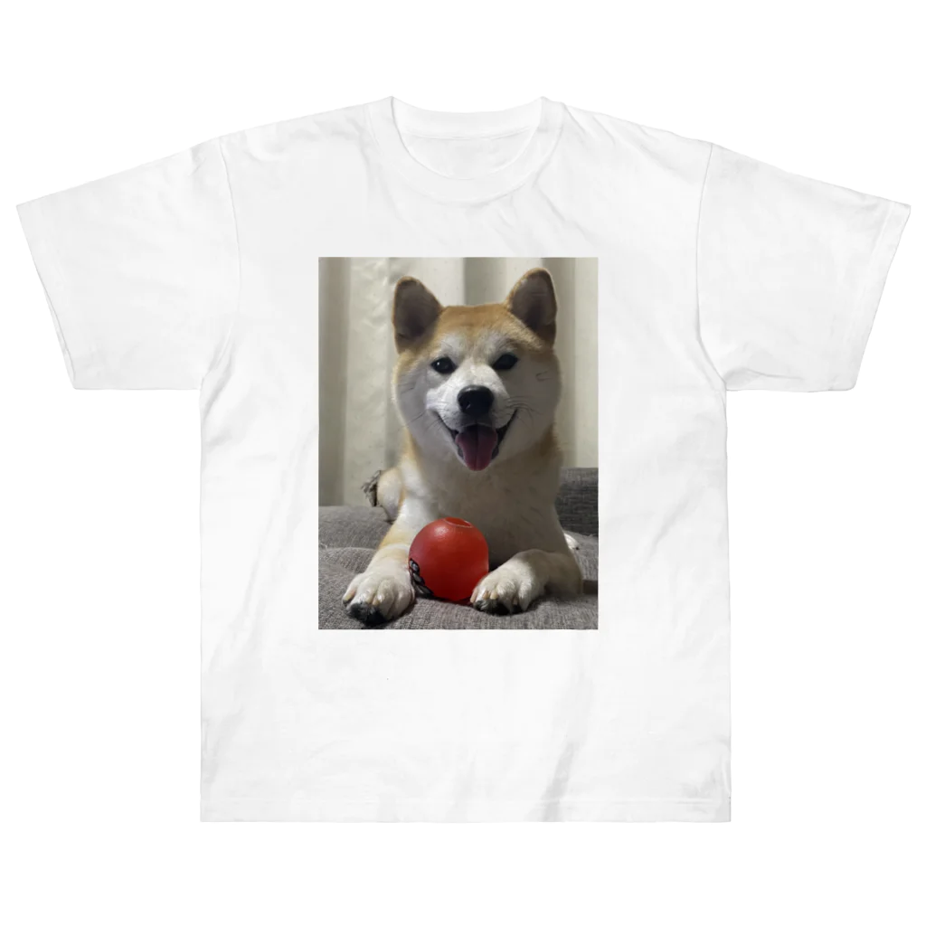 morizoh-0922の柴犬こっちゃん ヘビーウェイトTシャツ