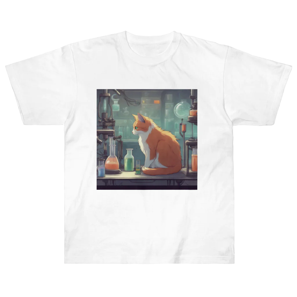 oekakishopの研究する猫 Heavyweight T-Shirt