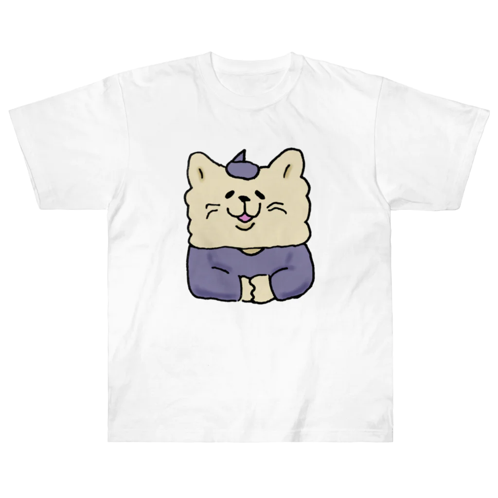 ロジローのカウンセラーネコ ヘビーウェイトTシャツ