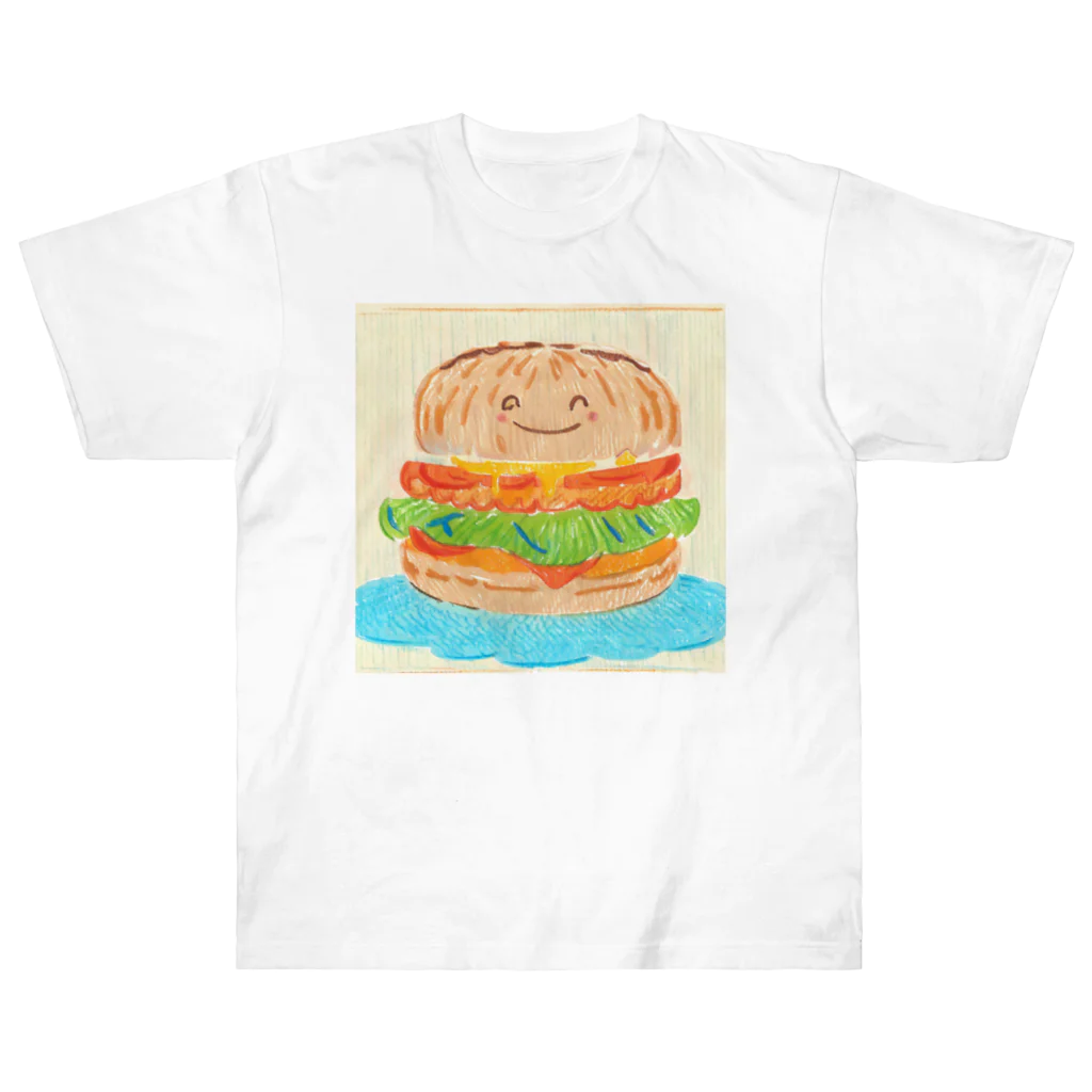 ユンズローズのバーガーくん ヘビーウェイトTシャツ