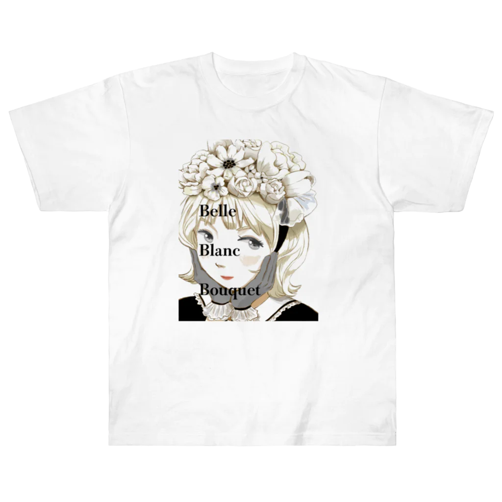 Belle-Blanc-Bouquetのベル子 Heavyweight T-Shirt