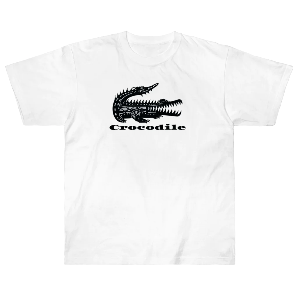 ファンシーTシャツ屋のトライバルクロコダイル Heavyweight T-Shirt