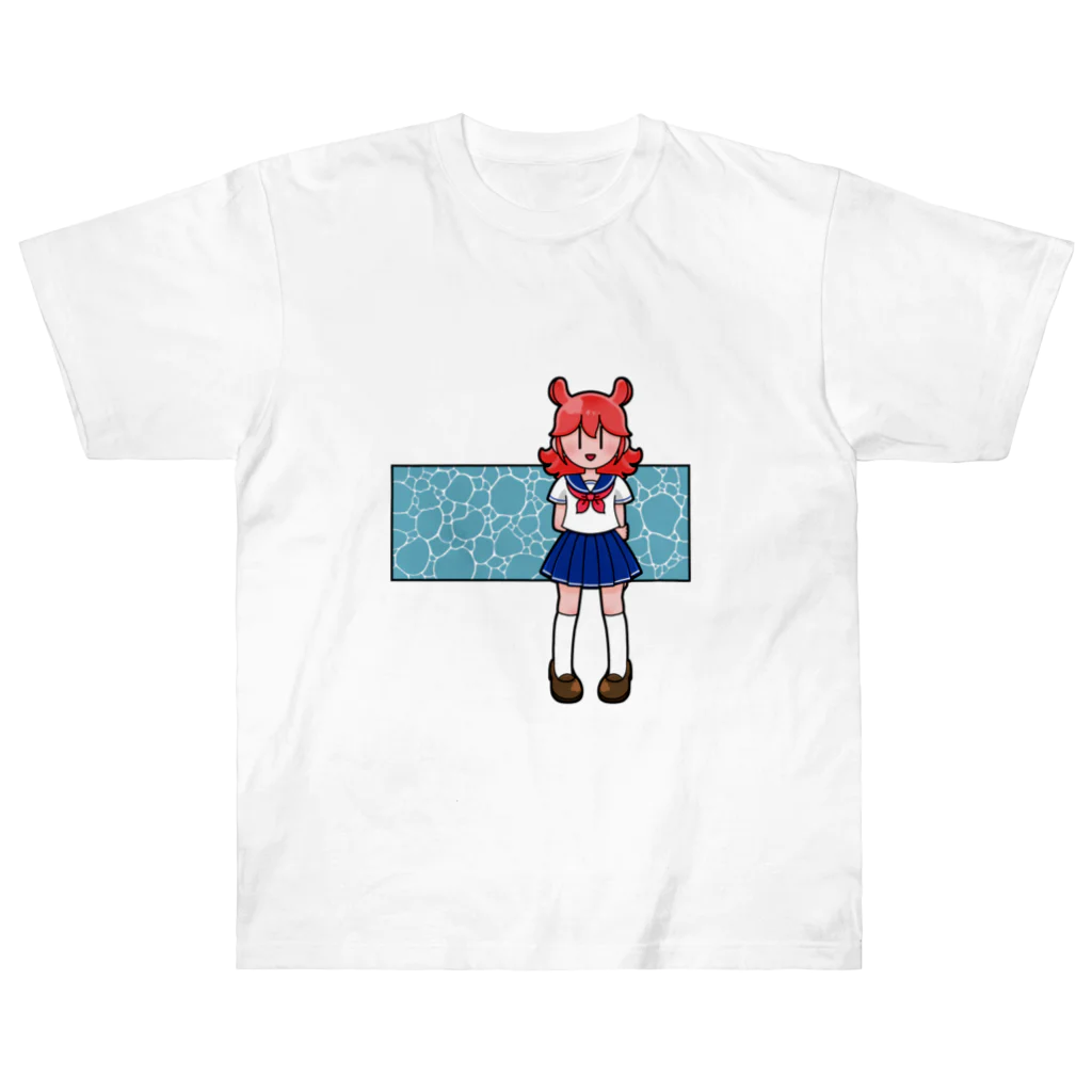 ritorururuのめんだこちゃんとみなも Heavyweight T-Shirt