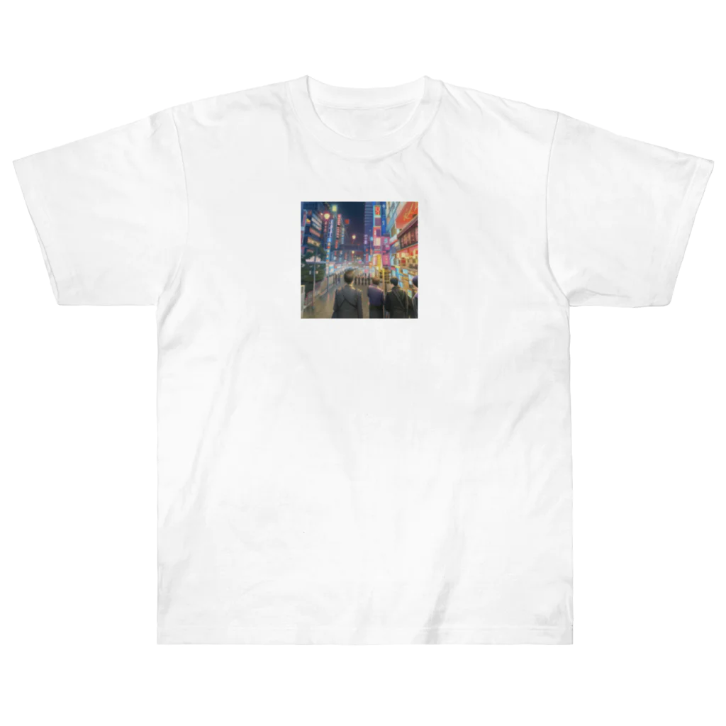 DROOMの都会の夜 Heavyweight T-Shirt