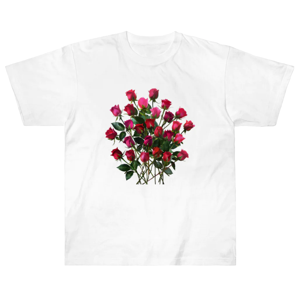 24_Redpink  visual calendarのRedpink 26 Roses ヘビーウェイトTシャツ