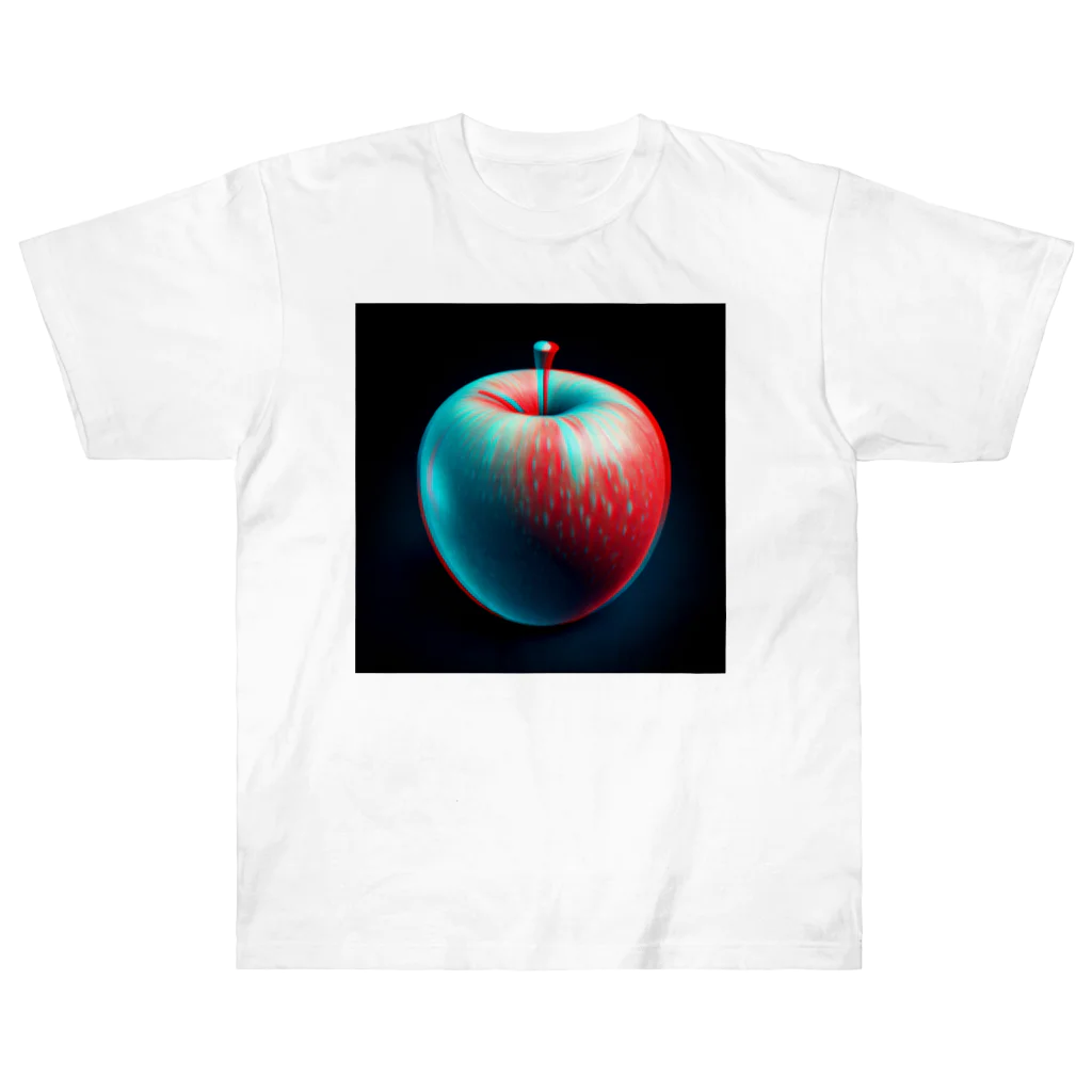 godo_dioの３D　立体視　リンゴ Heavyweight T-Shirt