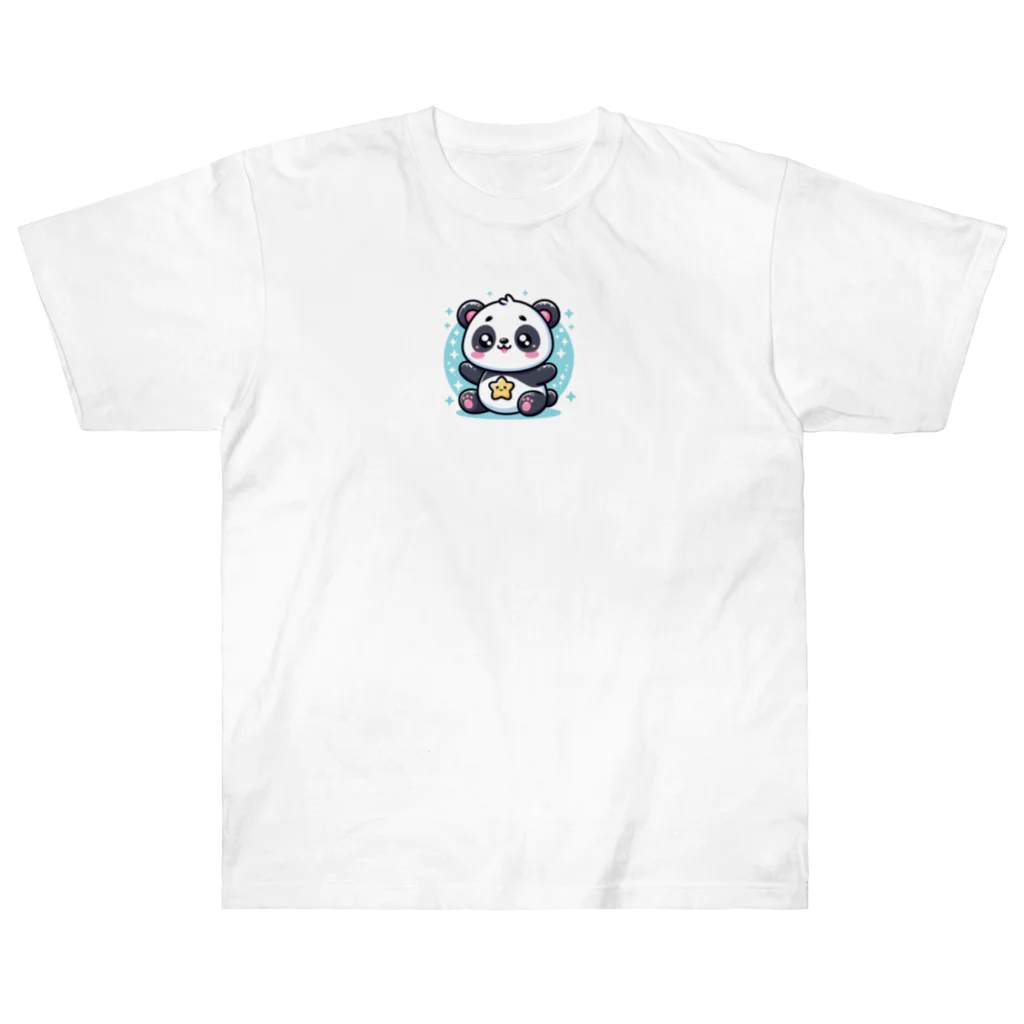 星パンダショップのきらきら星パンダ Heavyweight T-Shirt