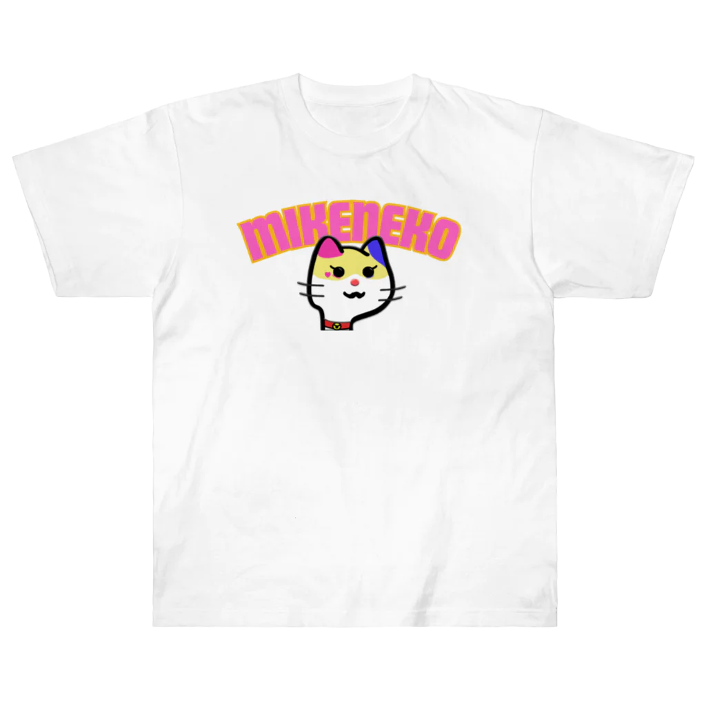 DORAZUKI / ドラズキ SHOPのミケネコパンクス　ロゴ入り Heavyweight T-Shirt