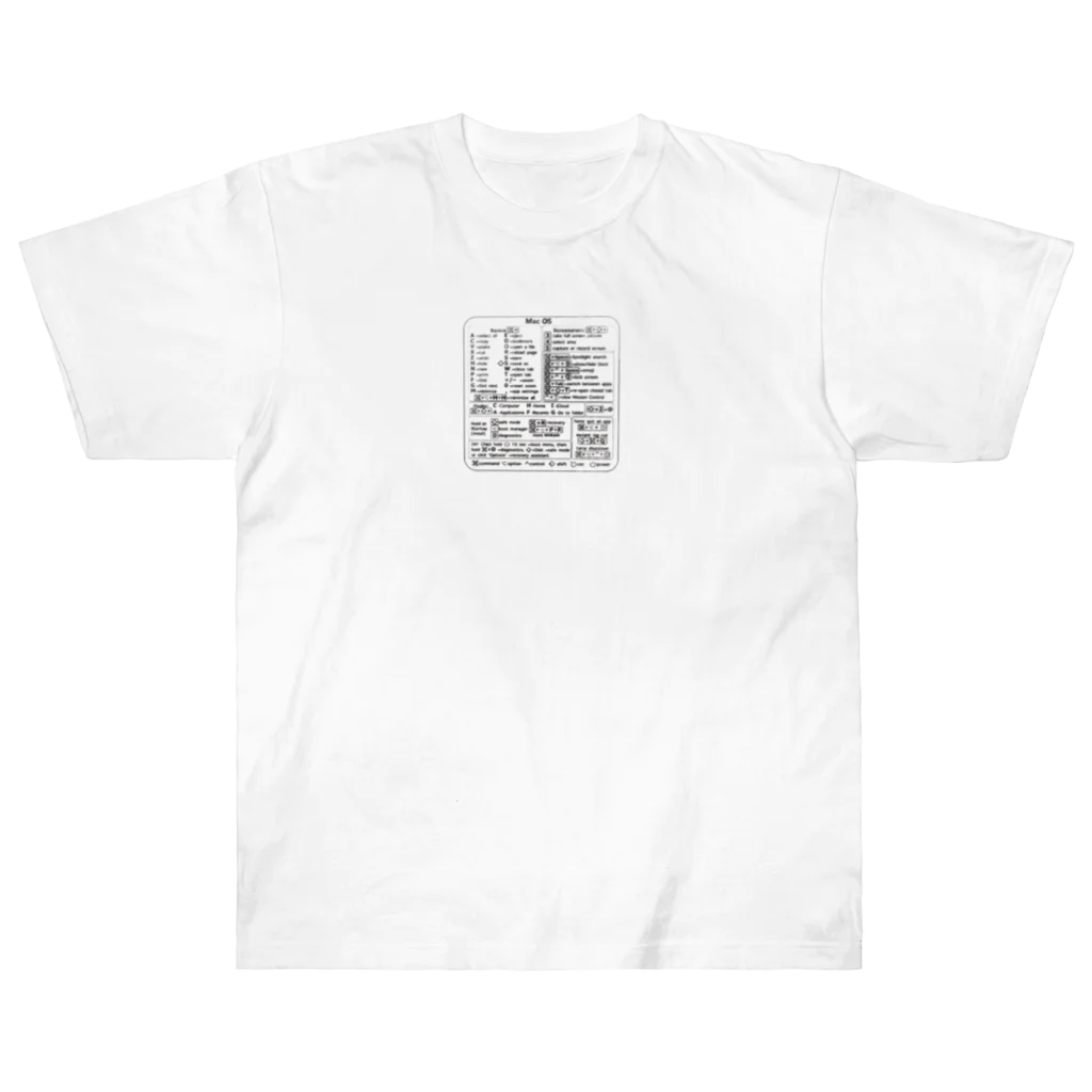 コロ助のMac OS ショートカットキー Heavyweight T-Shirt