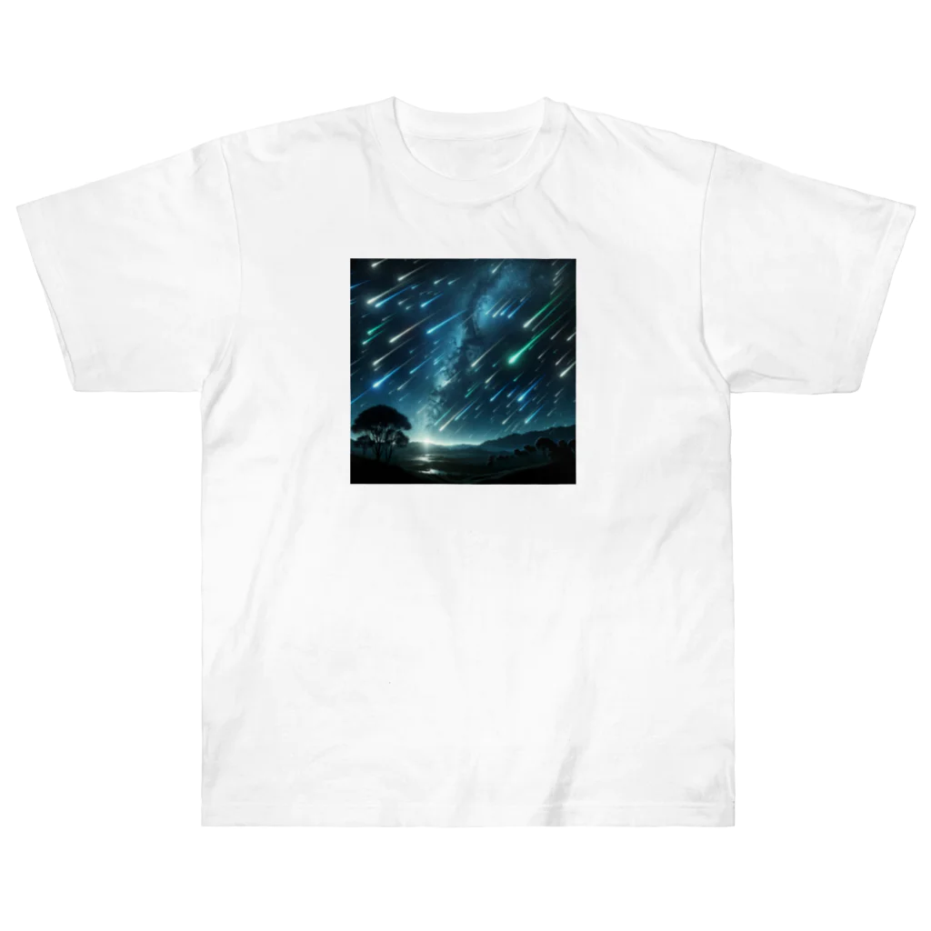 daruman77の流星群 ヘビーウェイトTシャツ