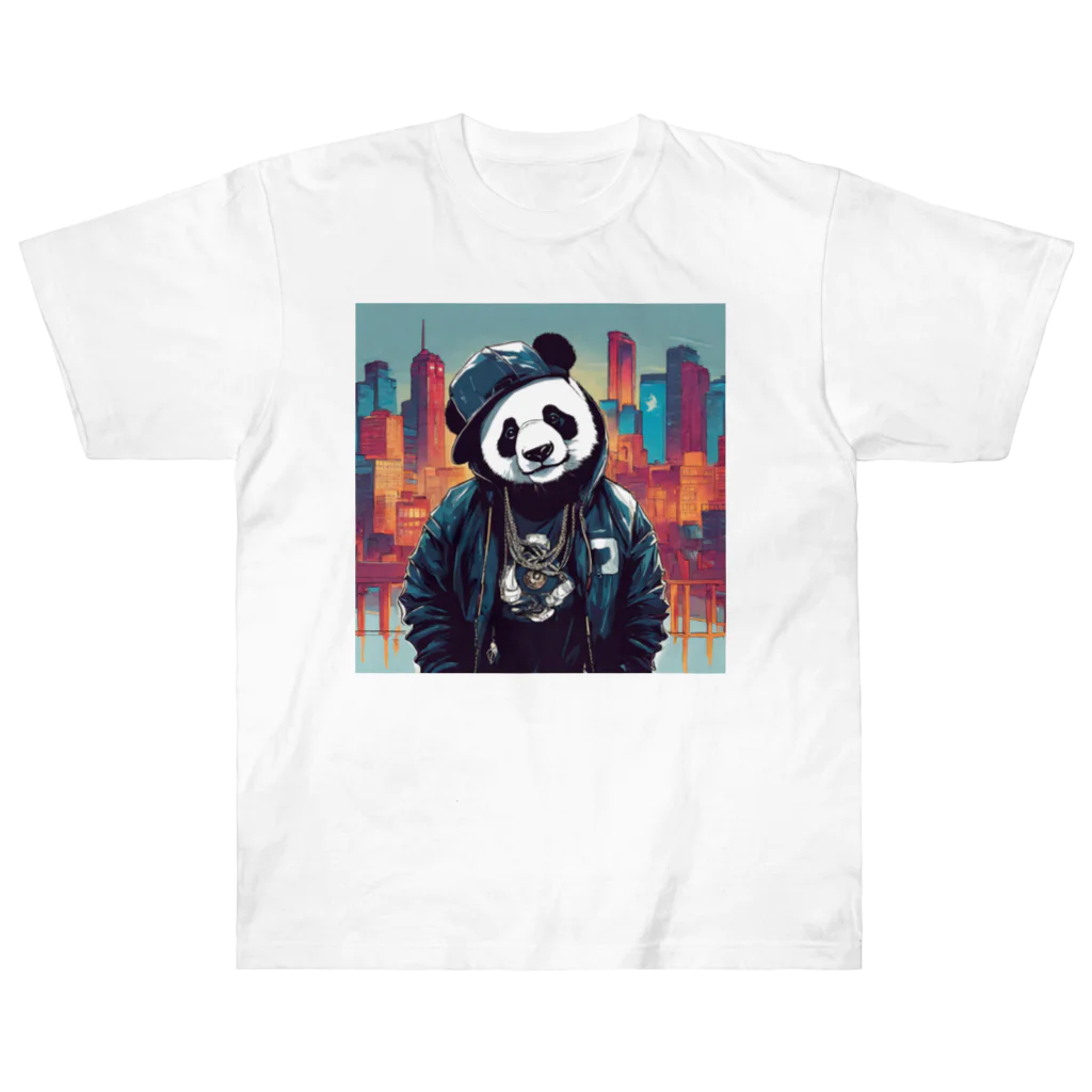 クレイジーパンダのcrazy_panda3 Heavyweight T-Shirt