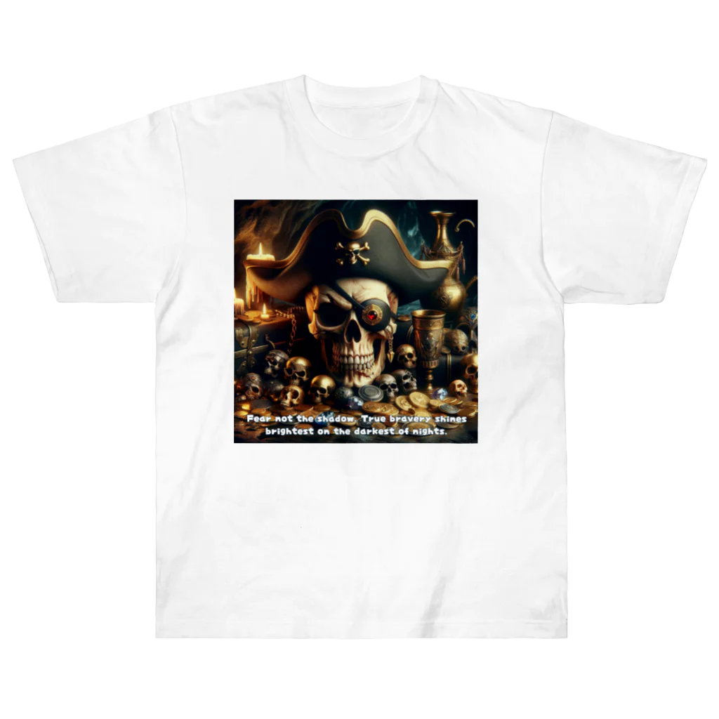 NikuQAIのShadowed Treasures: The Pirate's Legacy ヘビーウェイトTシャツ