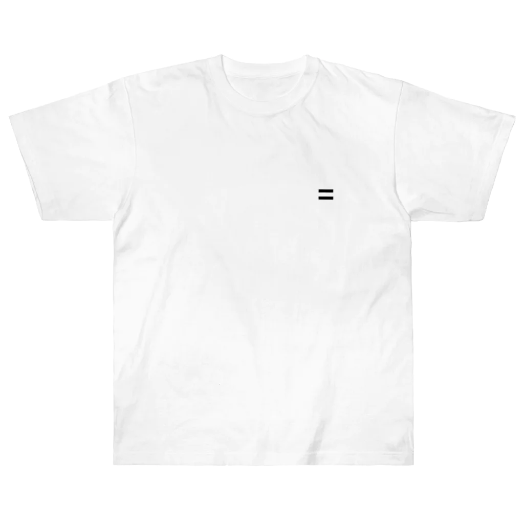 ø   [œ]   =  ［íːkwəl］のSays in the back 「背中で語る」wheel-01 ヘビーウェイトTシャツ