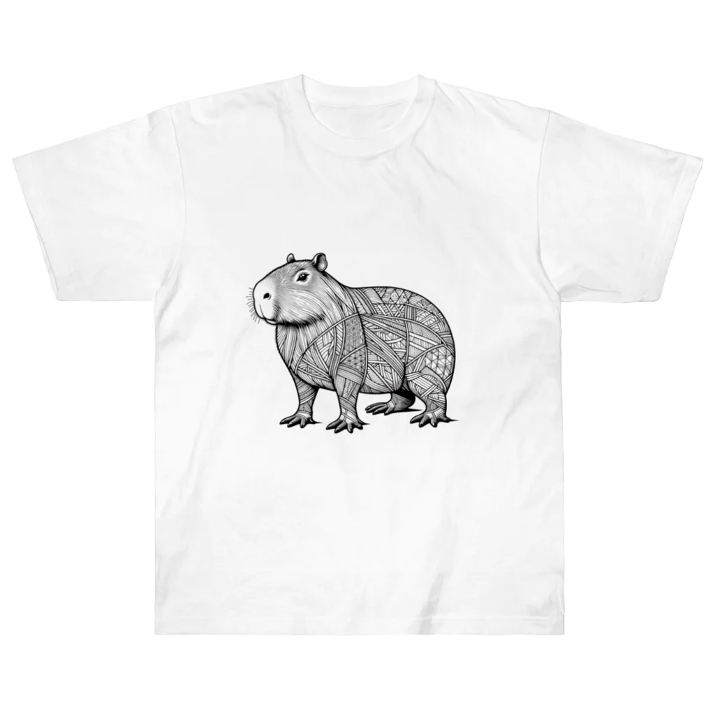 イケイケアニマルsのジオカピバラ Heavyweight T-Shirt