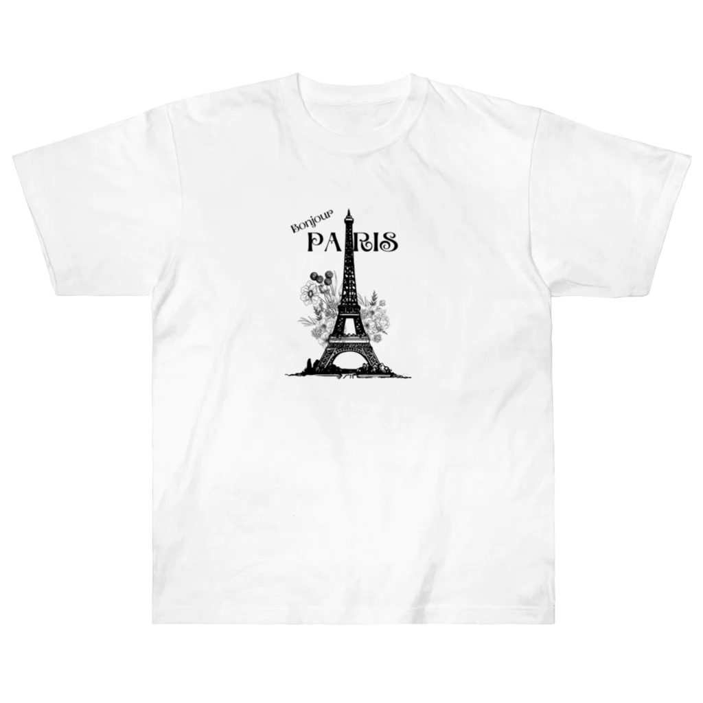 Mon cher amiのeiffel tower ヘビーウェイトTシャツ