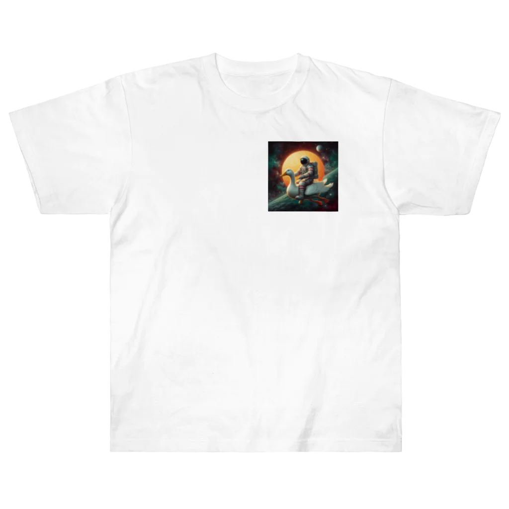 ModMantraのNever-before-seen astronaut ヘビーウェイトTシャツ