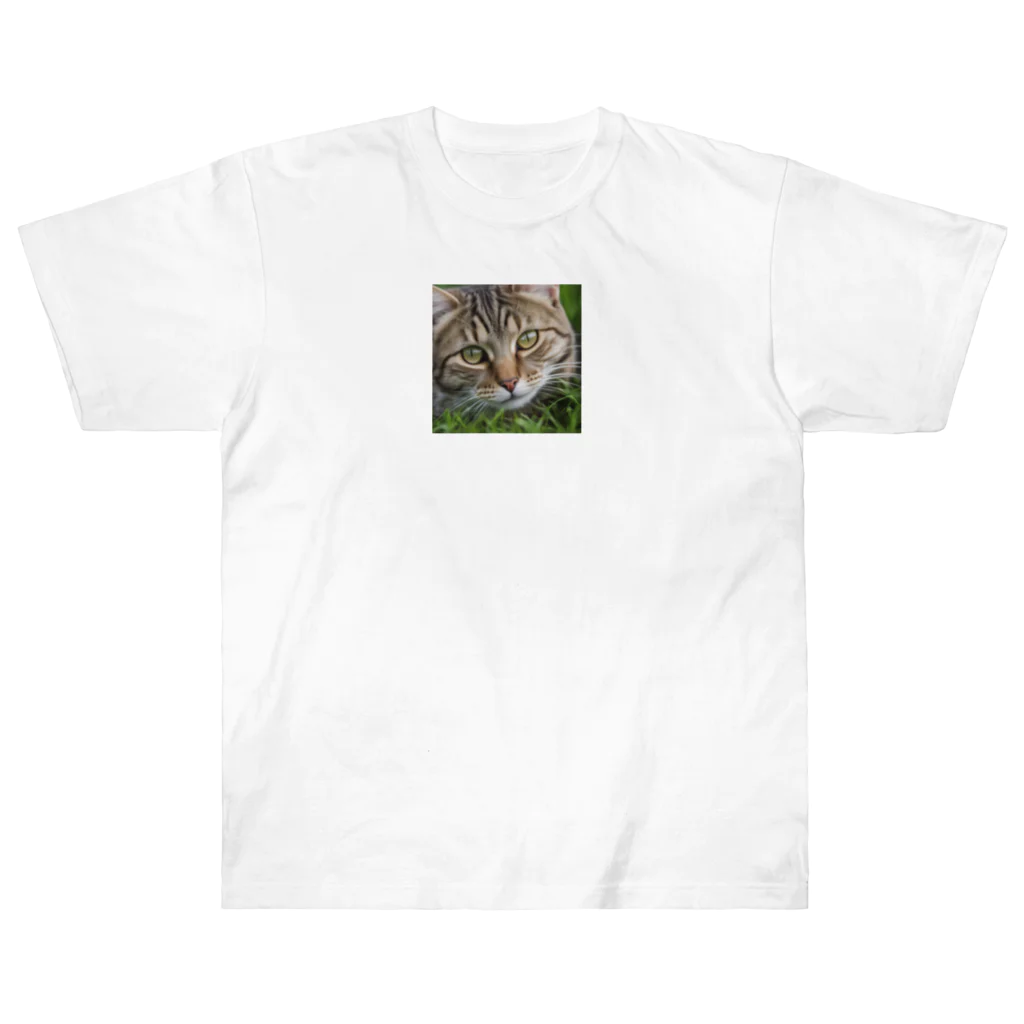 kkbaseballの草村の猫 ヘビーウェイトTシャツ