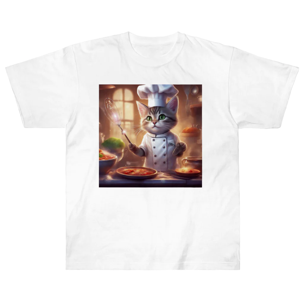 キャリーのcooking猫 ヘビーウェイトTシャツ