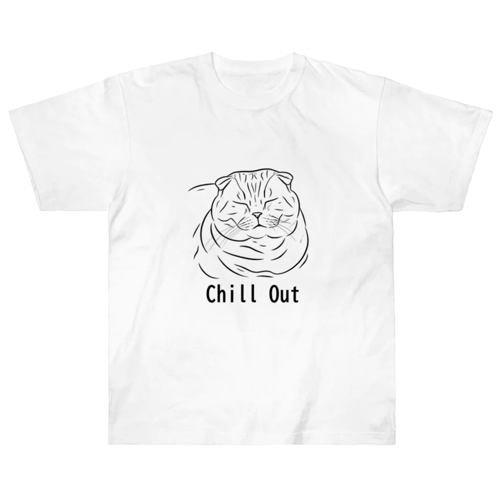 nakomamaのまったり猫 Heavyweight T-Shirt