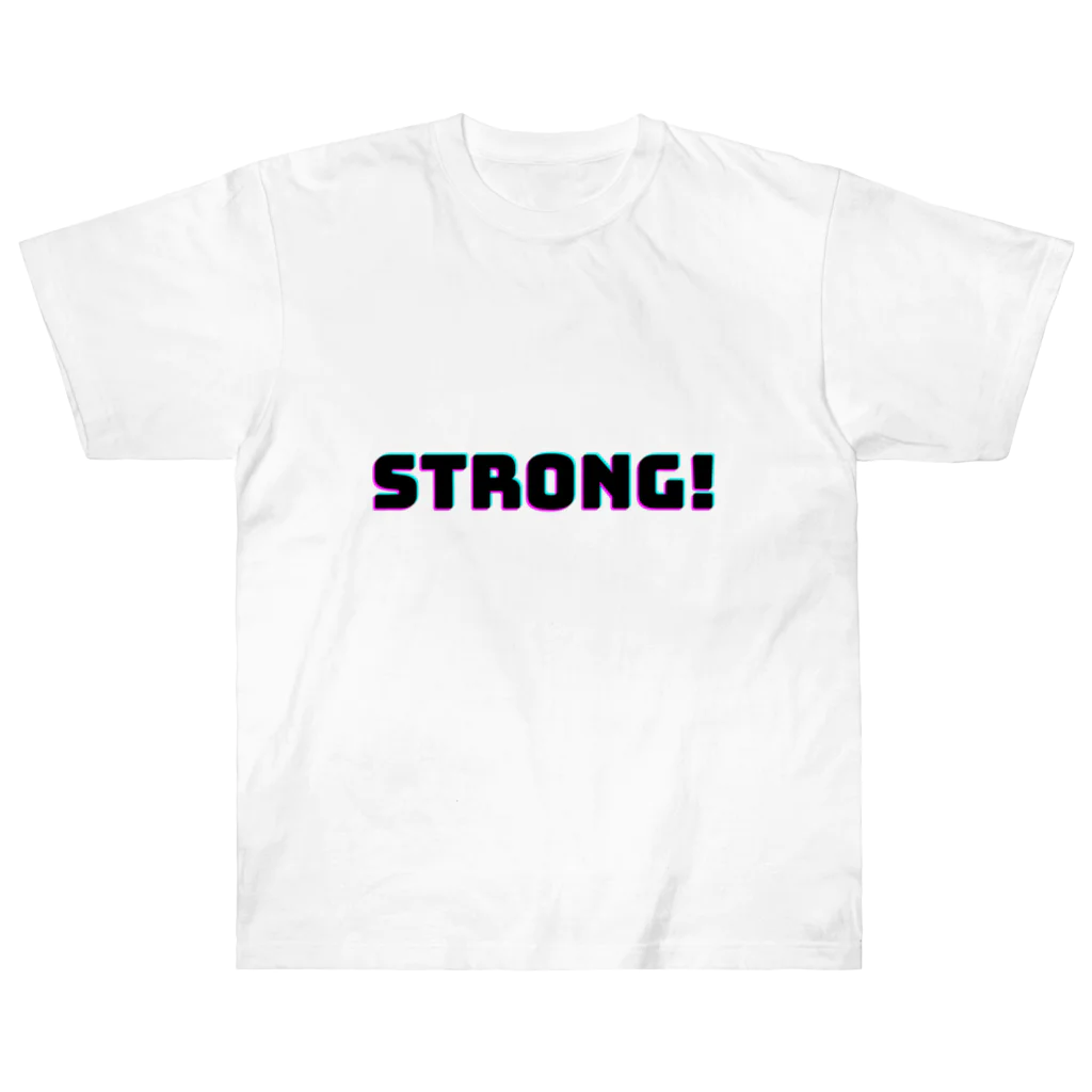 kms-1121のstrong man Heavyweight T-Shirt