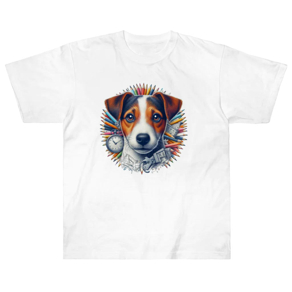 dogfulのクールなジャックラッセルテリア Heavyweight T-Shirt