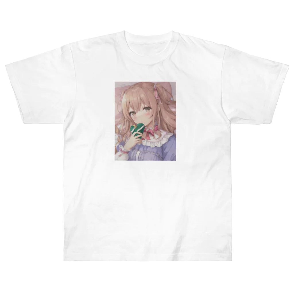 suke-maruruのバレンタイン女子 Heavyweight T-Shirt