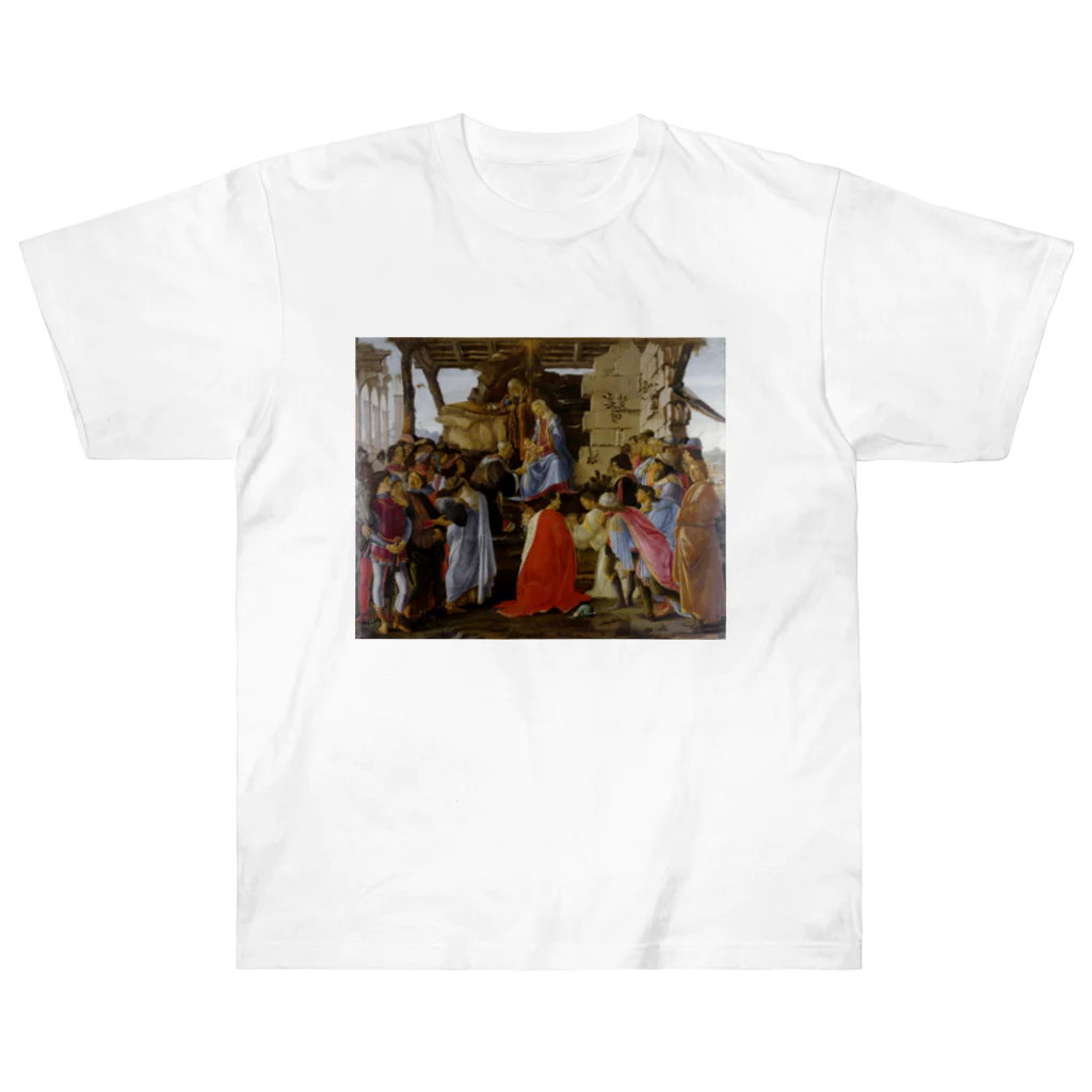 世界美術商店の東方三博士の礼拝 / Adoration of the Magi ヘビーウェイトTシャツ