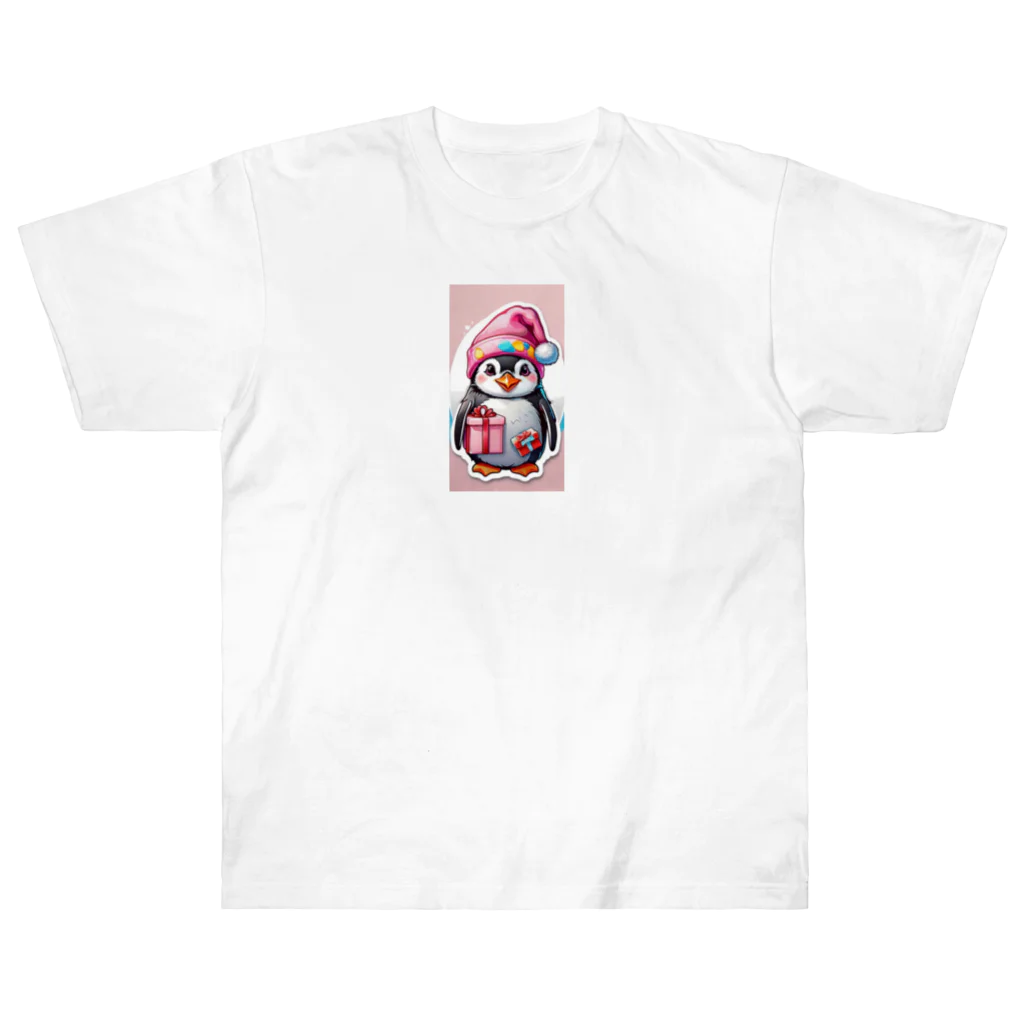 dorakiti0712のペンギンの子（ペン子） ヘビーウェイトTシャツ