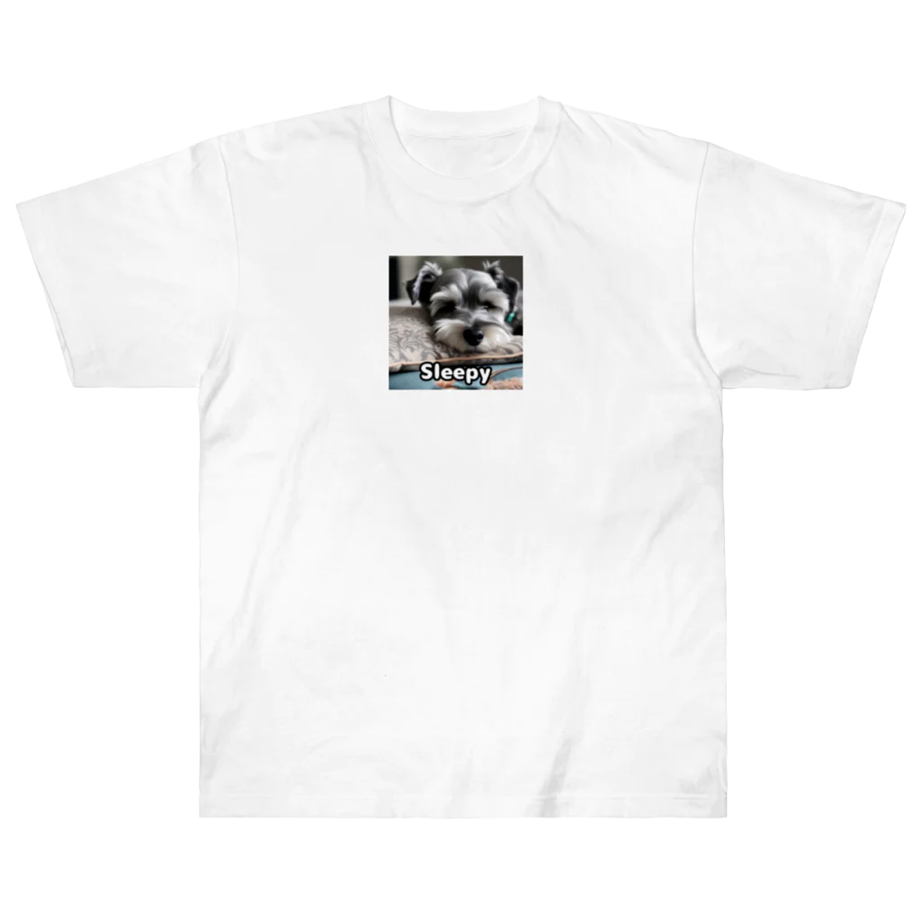 kkb81の眠そうなミニチュア・シュナウザー Heavyweight T-Shirt