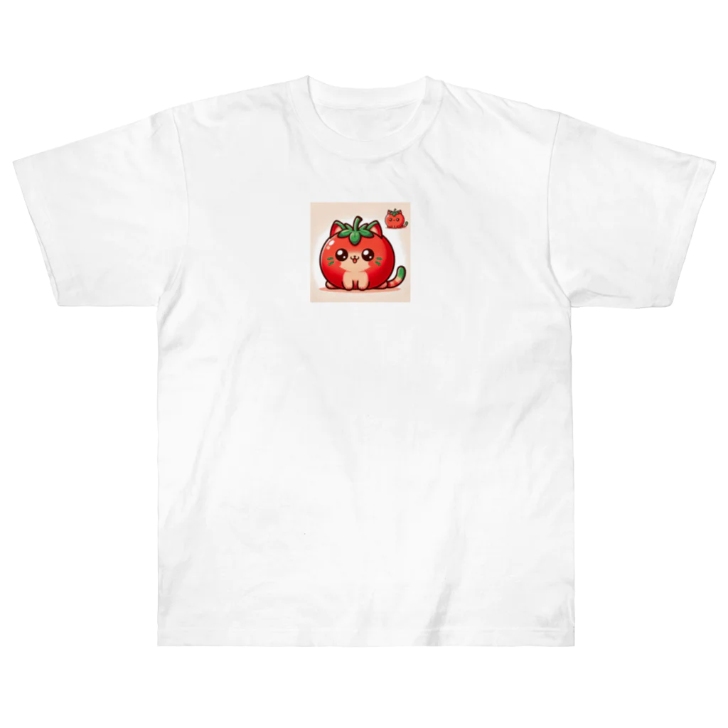 コウヘイのトマト猫 Heavyweight T-Shirt