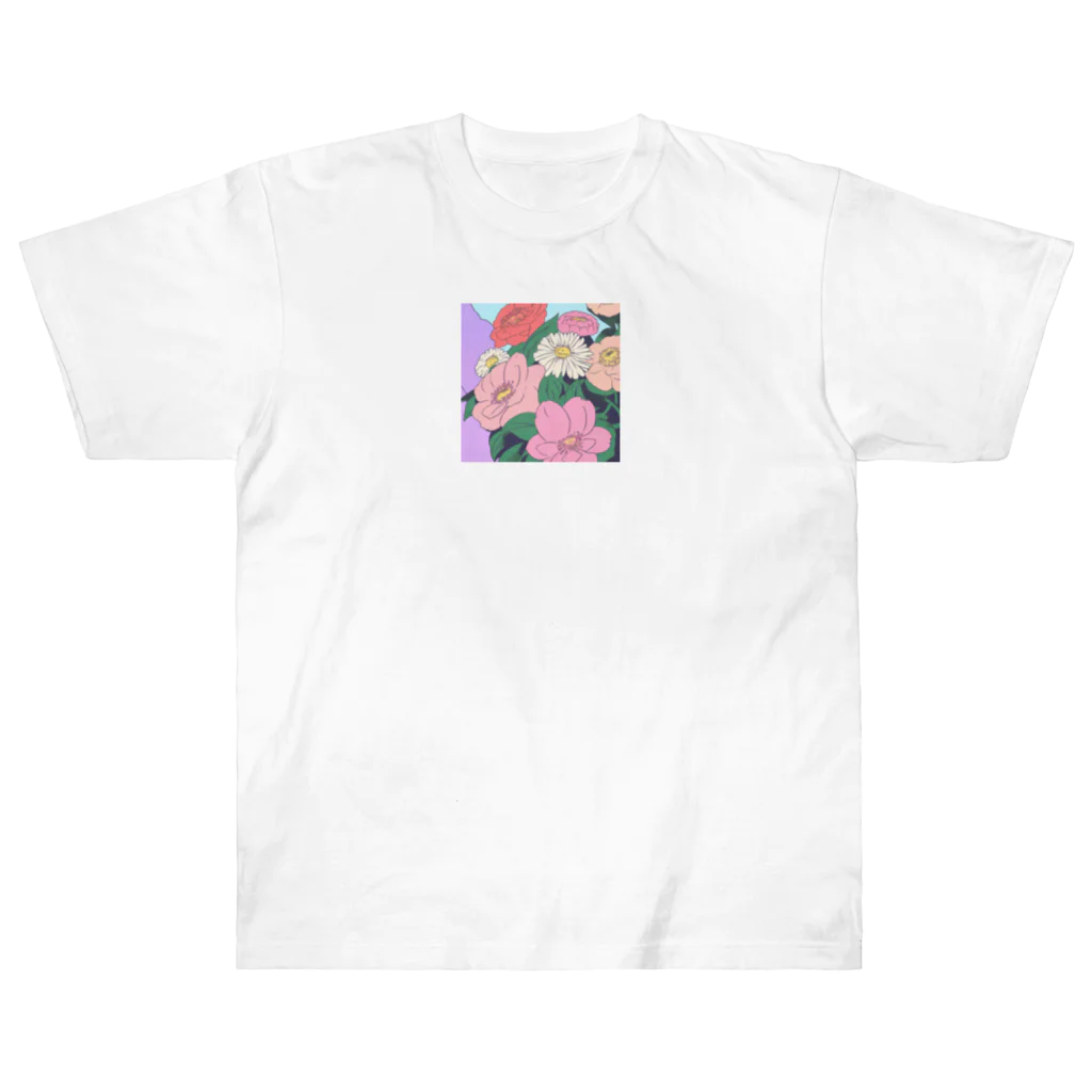 小町の花に囲まれた日常 Heavyweight T-Shirt