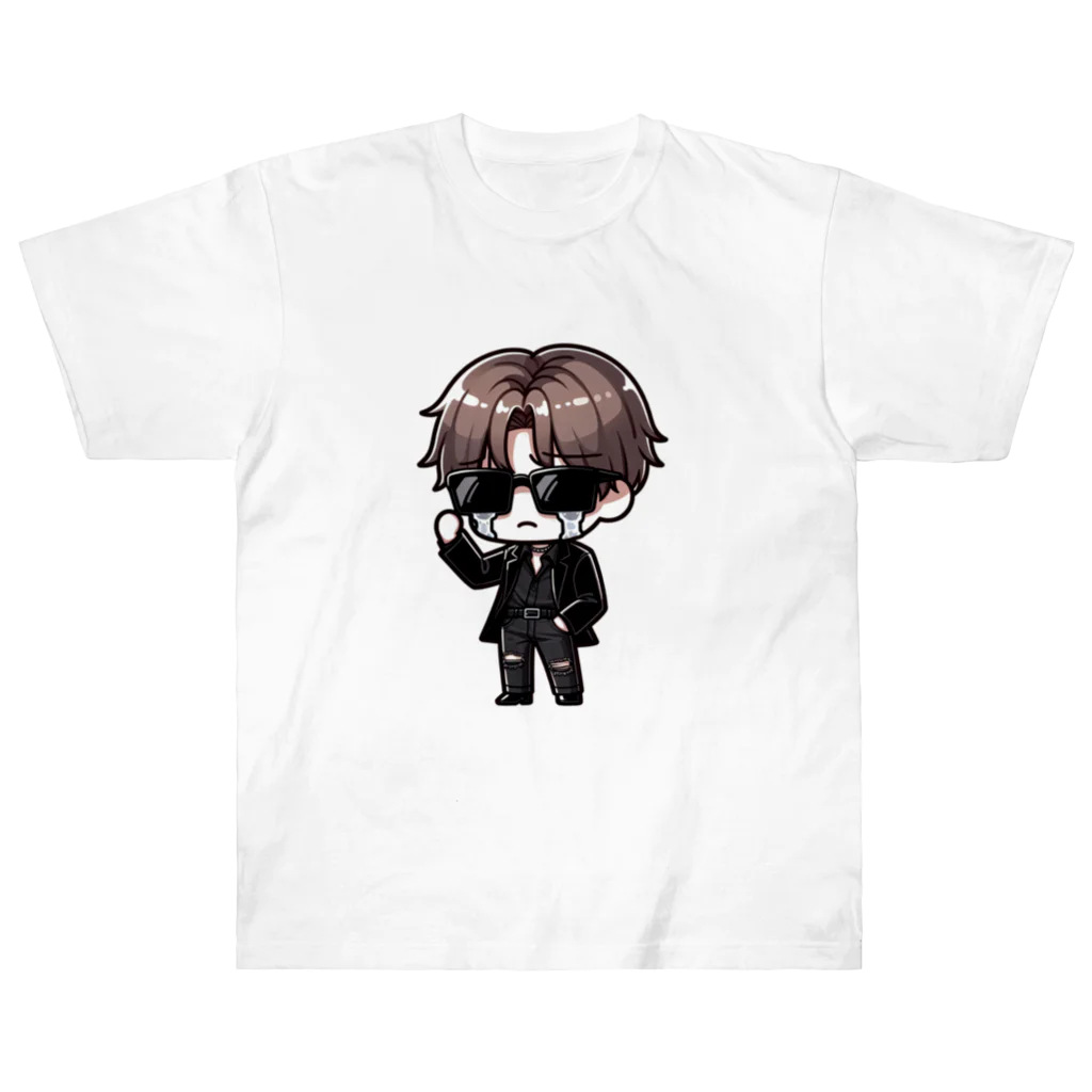 Taki_Workの泣き男くん Heavyweight T-Shirt