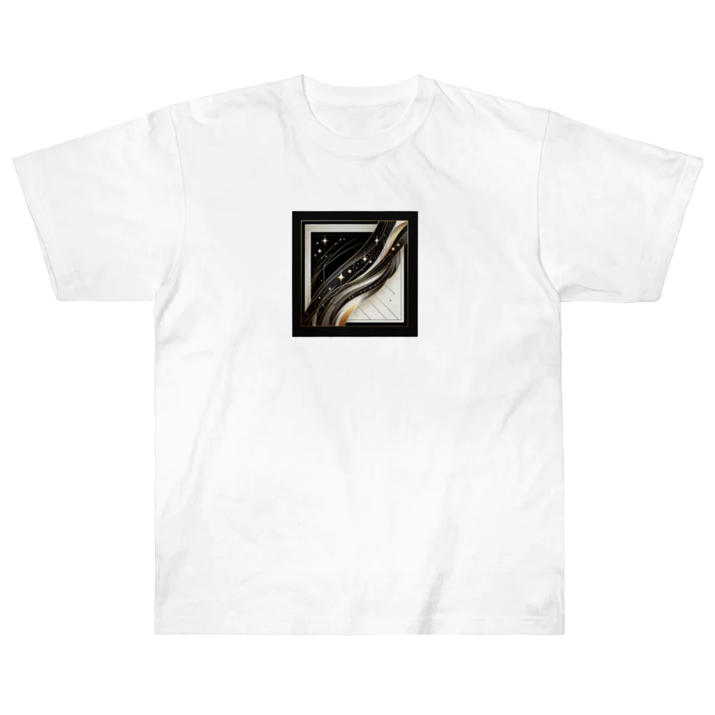 Black_White_Goldの流れ星 ヘビーウェイトTシャツ