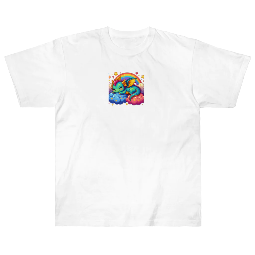 Harmony of Natureの夢見るドラゴン Heavyweight T-Shirt