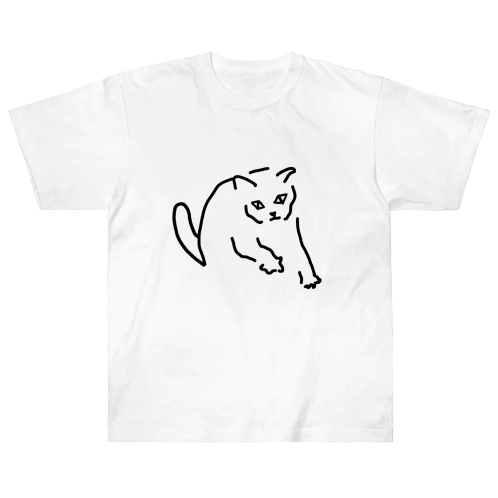 ののの猫屋敷の【ふみふみ】 Heavyweight T-Shirt