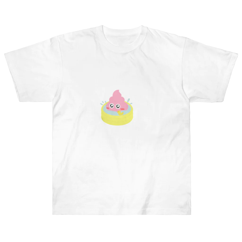 うんこちゃん！の水浴びうんこちゃん！ Heavyweight T-Shirt